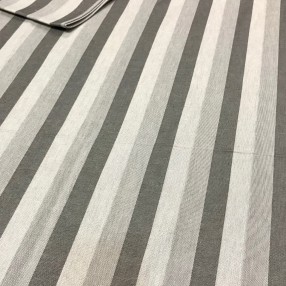 nappe blanquette GRIS ici avec serviette assortie fabriqué et tissé en France pur coton