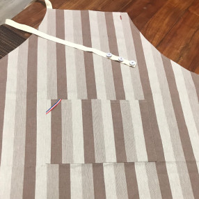 châtaigne AVEC SANGLE BEIGE   fabriqué et tissé en France pur coton