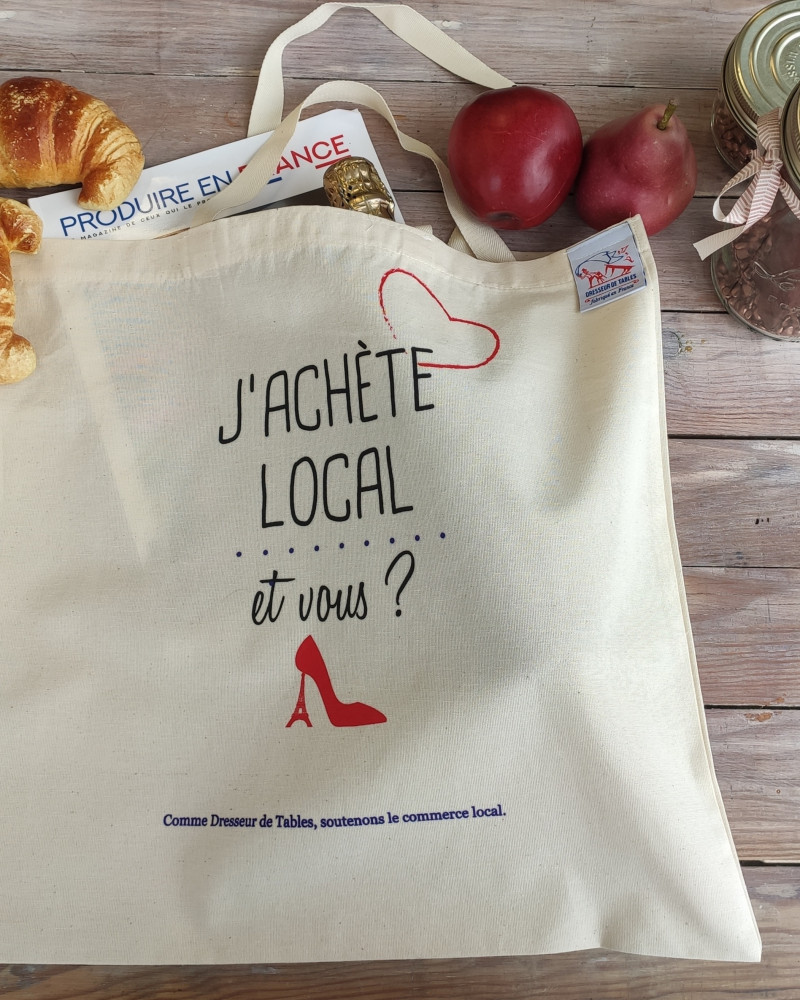 J ACHETÉ LOCAL  fabriqué et tissé en France pur coton