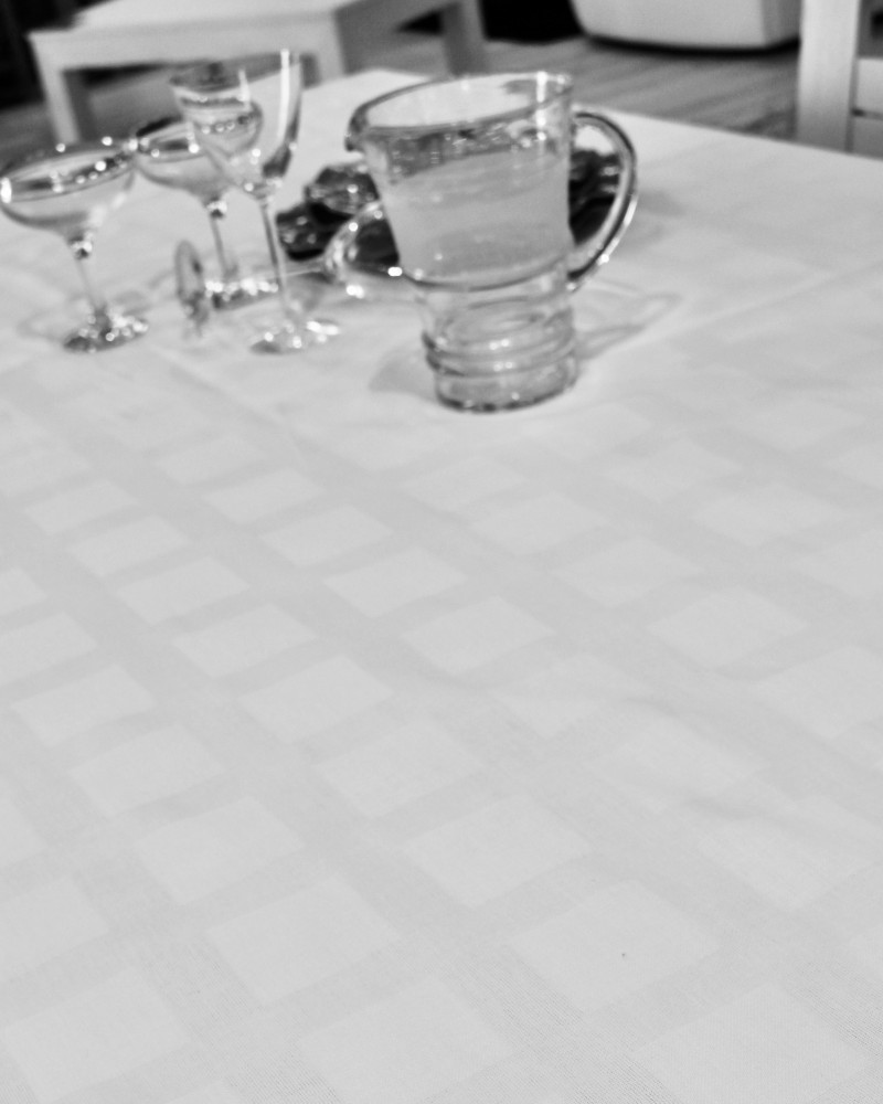 BLANC NAPPE  fabriqué et tissé en France pur coton