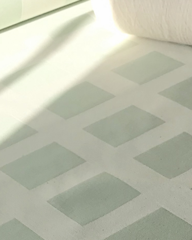 motif raviole VERT AMANDE fabriqué et tissé en France pur coton motif raviole VERT AMANDE fabriqué et tissé en France pur coton