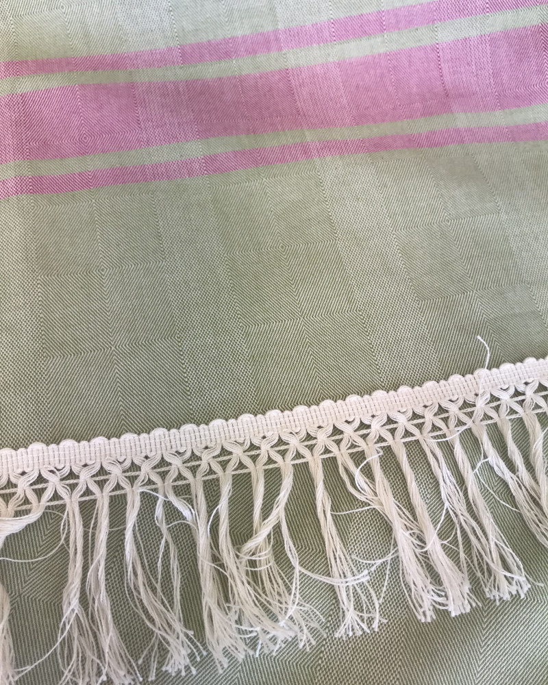 VERT OLIVE ET FUCHSIA made in france coton d'Égypte VERT OLIVE ET FUCHSIA made in france coton d'Égypte