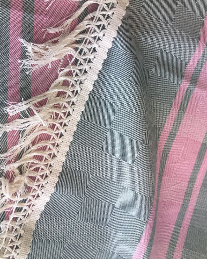 VERT SAPIN ET FUCHSIA made in France coton d'Égypte VERT SAPIN ET FUCHSIA made in France coton d'Égypte
