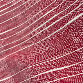nappe Dauphinoise 100% coton - Made in France, coloris Fraise.
