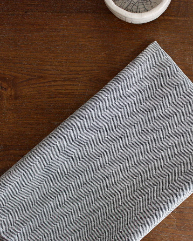 chemin de table Poule au pot gris ici serviette poule au pot gris - tissé et fabriqué en France chemin de table Poule au pot gris ici serviette poule au pot gris - tissé et fabriqué en France