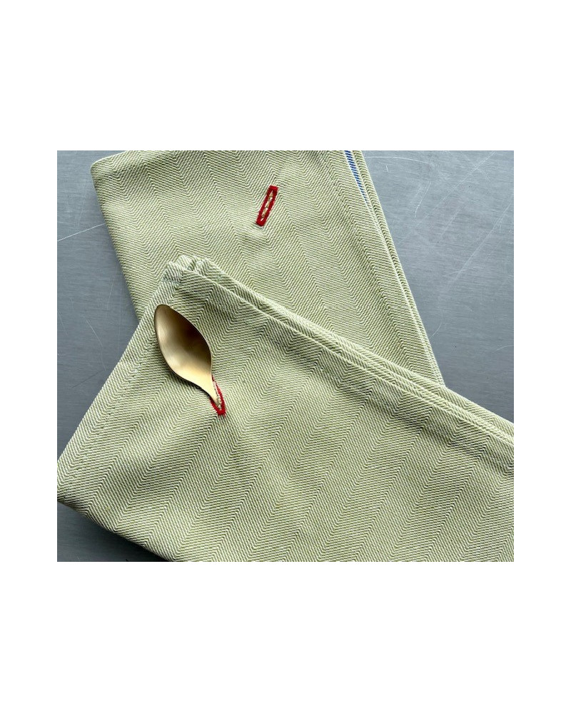 VERT OLIVE fabriqué et tissé en France pur coton VERT OLIVE fabriqué et tissé en France pur coton