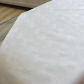 torchon  Mille-feuille 100 % coton - ici coloris blanc - fabriqué et tissé en France