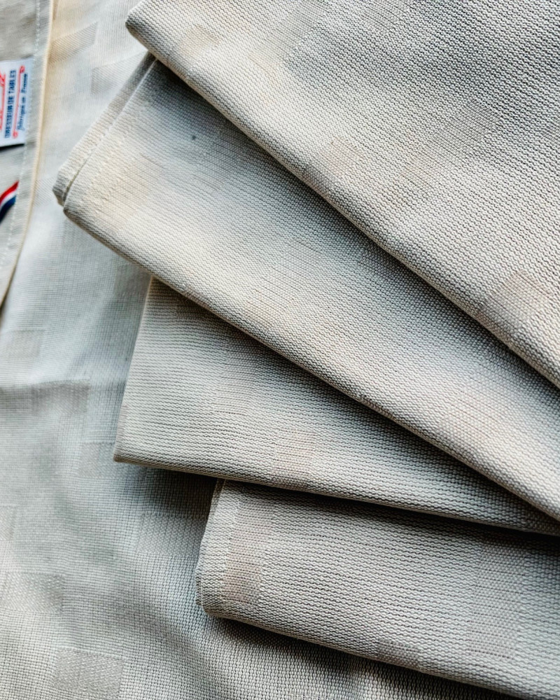 torchon MILLE FEUILLE beige - 100% coton - made in France torchon MILLE FEUILLE beige - 100% coton - made in France