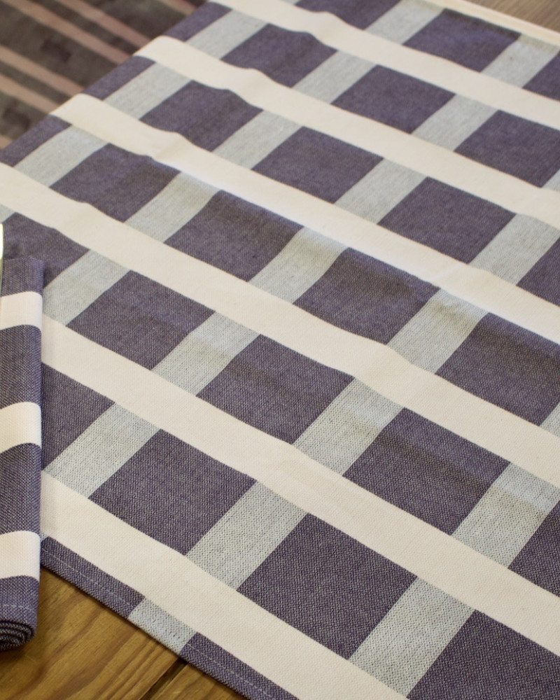 motif raviole AUBERGINE et ROSE fabriqué et tissé en France pur coton motif raviole AUBERGINE et ROSE fabriqué et tissé en France pur coton