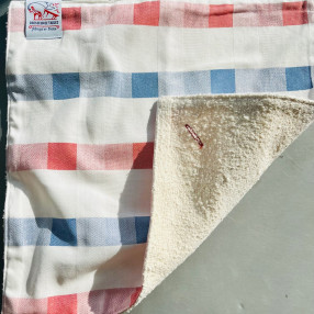 essuie-tout face bleu, blanc, rouge - 100% coton - tissé et confectionné en France