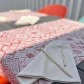 6 SERVIETTES BRUT 100 % COTON NATUREL - FABRIQUE EN FRANCE