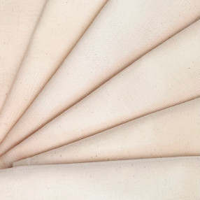 coton brut naturel - motifs de tissage différents - tissé et fabriqué en France