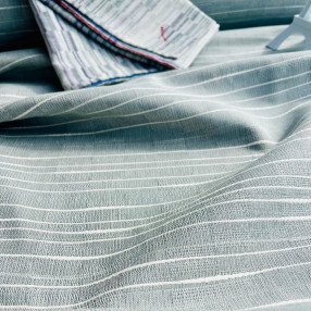nappe Dauphinoise 100% coton -coloris gris perle - Made in France, ici avec serviette Brouillade gris