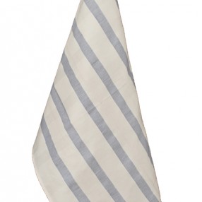 Détail torchon bleu  fabriqué et tissé en France pur coton
