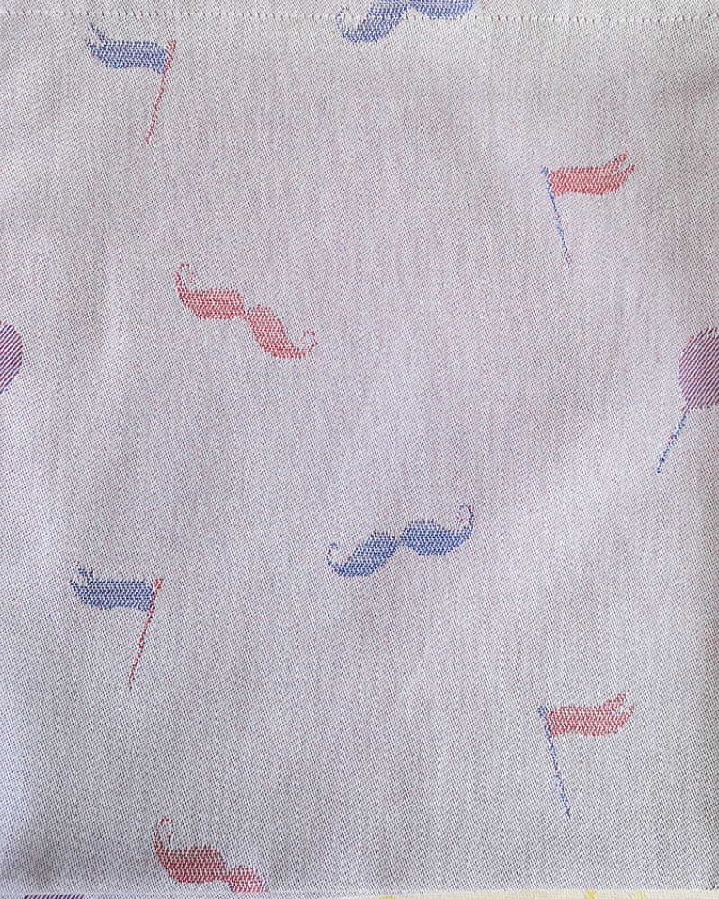 Bleu / Rouge fabriqué et tissé en France pur coton Bleu / Rouge fabriqué et tissé en France pur coton