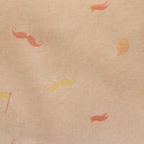 détail orange  fabriqué et tissé en France pur coton