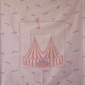 DÉTAIL MOTIF CIRCUS  fabriqué et tissé en France pur coton