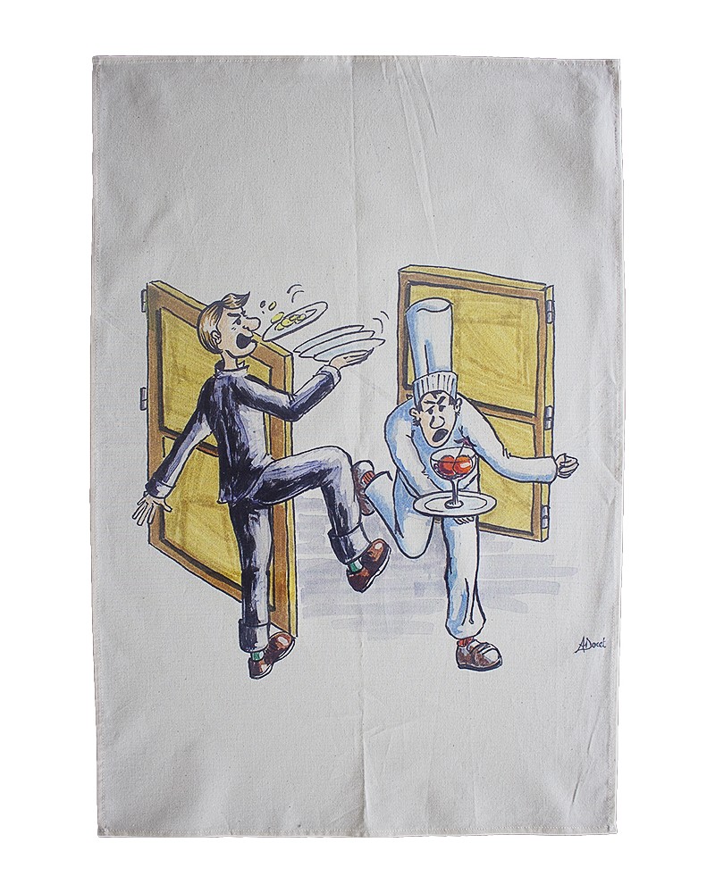 détail torchon martin et martin fabriqué et tissé en France pur coton détail torchon martin et martin fabriqué et tissé en France pur coton